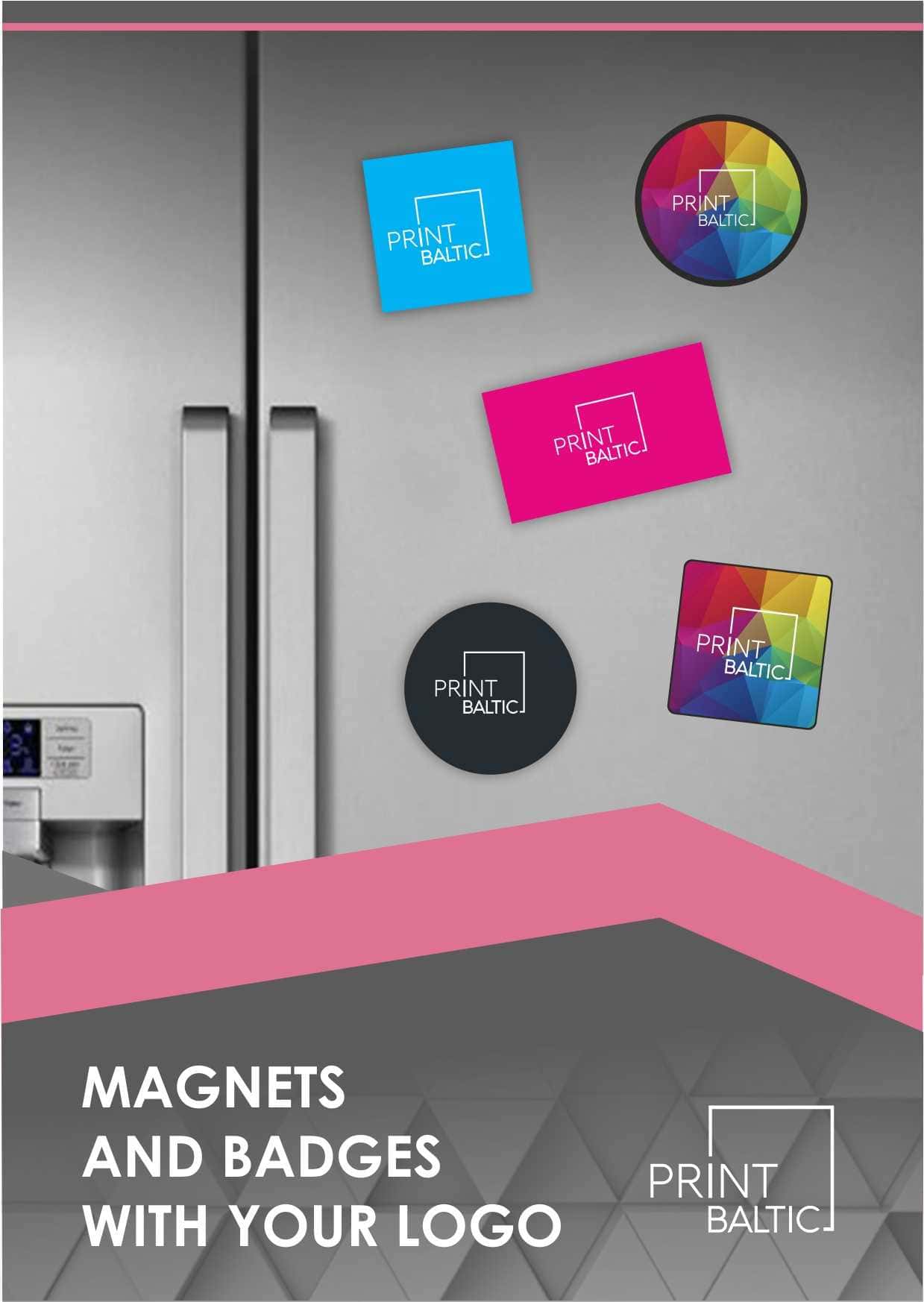 Magnets with print
